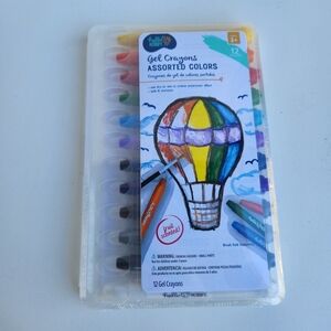 Hello Hobby 12 FRUIT SCENTED GEL CRAYONS | ASSORTED COLORS | Safe & Non-Toxic